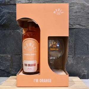 Box Gin Merle Orange x 750 ml + Copa