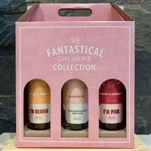 Estuche Tripack Merle x 750 ml Orange - London Dry - Pink