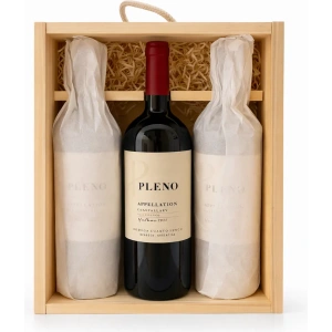 Estuche Triple De Madera Pleno Apelación Malbec