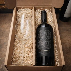 Estuche Doble Budeguer 4000 Black + Copa De Cristal