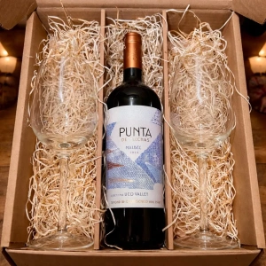 Estuche Punta De Flechas + 2 Copas De Cristal