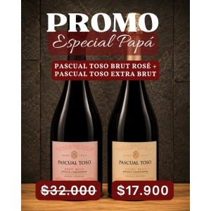 Pascual Toso Brut Rosé + Pascual Toso Extra Brut