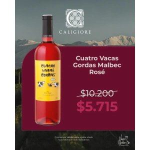 Cuatro Vacas Gordas Malbec Rosé