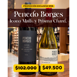 Penedo Borges Icono Malbec + Penedo Borges Prisma Chardonnay
