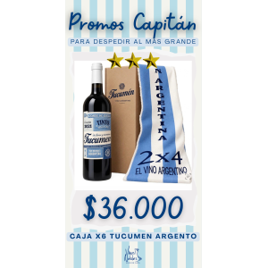 Caja X6 Tucumen Tinto Argentino