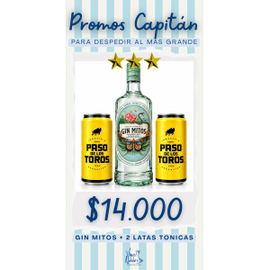 Gin Mitos + 2 Latas Tónica